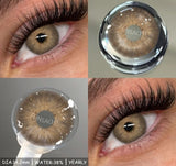 1 Pair Blue Eye Lenses Korean Natural Contact Softlens Color Eye Makeup Contacts Gray Beautiful Pupil Yearly Cosmetics