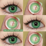 1 Pair Colored Contact Lenses for Eyes Doll Eye Cosmetics Blue Contact Lenses Fashion Lens Eye Makeup Yearly Use