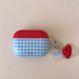 Retro Plaid For Apple AirPods1/2 3 4 Pro 2 2nd Generation Wireless Bluetooth Earphone Charging Box Case Girl Soft Silicone Cover