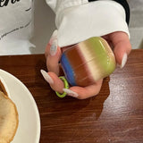 Colorful stripe shell headset protection cover for apple airpods 3 2 1 4 pro 2nd wireless bluetooth earphone charging box cover