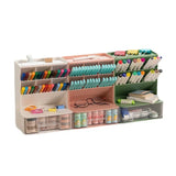 Simple Pen Holder With Drawer Multifunction Desktop Organizer Stationery Storage Box Student Office Desk Decorations