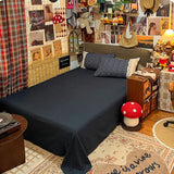 French Double-Layer Yarn Printing Bedding Set Comfort Colorfast Comforter Sets with Lace Retro Floral Skin-Friendly Bed Linens