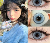 1 Pair Korean Lenses Colored Contact Lenses with Degree Myopia Lenses Natural Blue Lense Color Make Up High Quality Lens