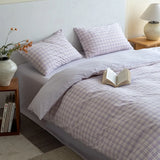 Japanese Minimalism Cotton Bedding Sets Duvet Cover Sheet Pillowcase 4in1 Underwear Bed Linens
