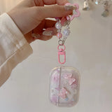 Lovely 3D Butterfly Earphone Case With Keychain For AirPods 1 2 3 4 3rd Shell Soft Cover For AirPods Pro 2 Pro2 Protective Cases
