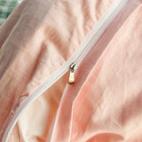 Korean Princess Style Double Layer Lace Flower Embroidery 100% Cotton Bedding Set Plaid Style Duvet Covers Bed Sheet Pillowcases