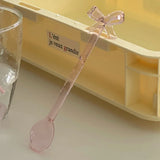 Colored Glass Coffee Spoon Small Ingredient Honey Mixing Spoon
