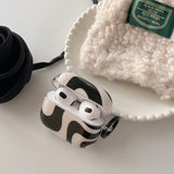 Zebra Pattern + Ring Is Suitable for Apple for Airpodspro2 Case/For Airpodspro Case/For Airpods4 Case/For Airpods3 Case/For Airpods2 Case/Fashion Women's Headphone Case/Casual Headphone Case