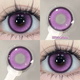 2pcs/pair Beauty Purple Contact Lenses for Eyes Myopia Colored Contact Lenses Natural Blue Lens Fashion Cosplay Pupils