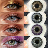 14.2mm 6 Months Disposable Colored Contact Lenses for Daily Dating Soft Lens Eye Beauty Makeup Contacts