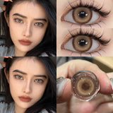 1 Pair Natural Color Contact Lenses Korean Brown Lenses Beauty Fashion Gray Lense Blue Lenses with High Quality Lens