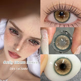 2PCS Natural Blue Contact Lenses for Eyes with Prescription Beauty Pupils Contact Lens Cosmetics Fast Shipping Yearly