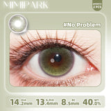 14.5mm Colored Contacts Half-Yearly 2pcs High Moisture Forest Green Soft Lenses Fashion