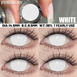 1 Pair Cosplay Demon Contact Lenses for Eyes Anime Lenses for Halloween Colorcon y2k Eye Contacts Cosmetic Red Softlens