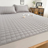 1pc Quilted Thick Mattresses Toppers Waterproof Mattress Pad Cover All-Season Elastic Corner Straps Fits Up To 30cm Bed