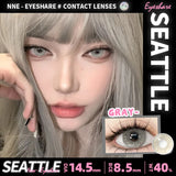 2Pcs Gray Color Contact Lenses For Eyes Natural Eye Brown Color Lens Cosmetic Soft Eye Lenses Beauty Pupils Blue Lenses