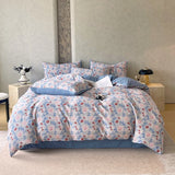 New Style Natural Linen Crinkled Yarn Duvet Cover Skin-friendly, Breathable Pillowcase and Quilt Cover