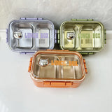 304 Stainless Steel Bento Box 2Compartments Large Capacity Food Grade Lunch Box for Students & Office Workers Insulated Leakproo