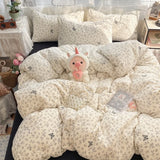New Student Season Item Quilt Cover  A Fresh and Oxygen-rich Double-layer Gauze Printed Duvet Cover Skin-friendly Bedding