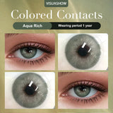 Color Contact Lenses Yearly Disposable Prescription Small Pupils Natural Eyes Colored Contacts For Daily Makeup