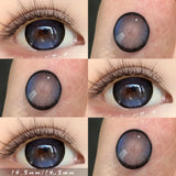 2pcs/Pair Eye Color Lenses Purple Contact Lenses Natural Brown Pupils Lenses Big Diameter Blue Pink BlackLens for Party