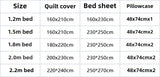 Ikeehome  new cotton printing four-piece quilt cover student dormitory single bed sheet bedding three-piece set