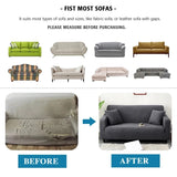 Elastic Universal Sofa Slipcover Knit Thicken Sofa Cover for Living Room Armchair Couch Cover L-shape Sofa Cover 1/2/3/4 Seater