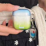 Simple Transparent Gradient Smudging TPU Case For Apple Airpods 2 3 Earphone Coque Soft Silicone Funda For Airpods Pro 2nd Cover