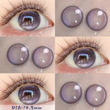 2PCS Half Yearly Premium Quality Contact Lenses Doggy Eyes Color Contacts Natural Brown 14.5mm Sandwich Technology