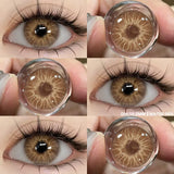 1pair New Color Contact Lenses for Eyes Natural Blue Eye Lenses Purple Lenses Gray Eye Contacts Brown Eye Lens Yearly