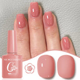 10ML Gel Nail Polish Solid Color Glass Gel Varnish Nail Art Gel Spring Summer Gel Nail Soak Off UV Gel Gel Vernis