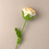 Handmade Crocheted Rose Flower Bouquet Artificial Flowers Wool Flower Finished Product Valentine's Day Teacher's Day Gift