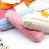 Gift Lattice Pencil Bag Large Capacity Simple Pencil Cases School Supplies with Zipper Stationery Box