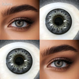 Colored Contact Lenses Brown Gray Violet Purple Color Contacts Eye Lens Eyes Half Year 2Pcs