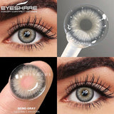 1Pair Color Contact Lenses for Eyes Fashion Blue Eye Lenses Natural Brown Lens Green Contacts Yearly Gray Beauty Pupils