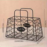 Handheld Coffee Capsule Storage Basket Candy Snack Storage Frame capsule organizer Fruit Basket Living Room Desktop Decoration