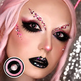 2pcs Halloween Cosplay Contact Lenses Pink Red Lenses Multi-colored Lense Anime Cosplay Lenses Fashion Lens