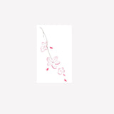 Watercolor Cherry Blossom Petal Tattoo Sticker Gradient Effect Waterproof Sweatproof Non-reflective Temporary Tattoo