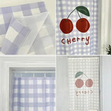 Ins Door Curtain for Bedroom Living Room Kitchen Nordic Half Partition Curtains Printed Noren Hanging Cortinas Home Decor