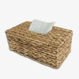 Rattan Woven Tissue Box With Lid Water Hyacinth Design Living Room Sanitary Paper Household Storage Organizer Home Supplies