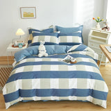 Ikeehome  new cotton printing four-piece quilt cover student dormitory single bed sheet bedding three-piece set