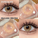 1 Pair  Contact Lenses for Eyes Color Eye Contacts Brown Gray Lens Beautiful Pupils for Makeup Yearly Use