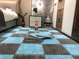 20pcs Ins Style Room Carpet, Bedroom, Children'S Bedside Blanket, Stain Resistant Living Room, Splicing Mat, Floor Mat 30*30 Cm