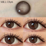 Colored Contacts for Eyes Myopia Cosmetic Lenses With Diopters Degree Multicolor Grey Brown Natural Pupils Contact Lens Yearly