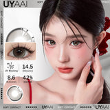 1 Pair New Color Contact Lens Natural Pupils Green Lens Makeup Colored Pupils Gray  Brown Contact Lenses y2k Beauty