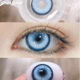 Yearly Disposable Color Contact Lenses 1Pair Anime Cosplay Party Cute Colored Contacts Fashion Makeup Lenses