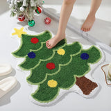 Christmas Tree Home Rugs Bedroom Rug Carpet Floor Mat Entrance Door Bedroom Bath Toilet Anti Slip Mats Imitation Cashmere Carpet