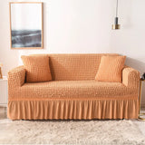 1/2/3/4 flying seat seersucker living room sofa cover elastic sofa cover elastic solid thickness elastic sofa cover