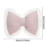Simple Sofa Pillow Living Room Headboard Cushion Cute Bow Backrest Lace Edge Comfortable and Breathable Pillow Support Pillows