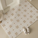 Modern Combination Of Small Squares Wire Loop Door Mat Waterproof Carpet Anti Slip Resistant To Dirt Bathroom Kitchen Carpet